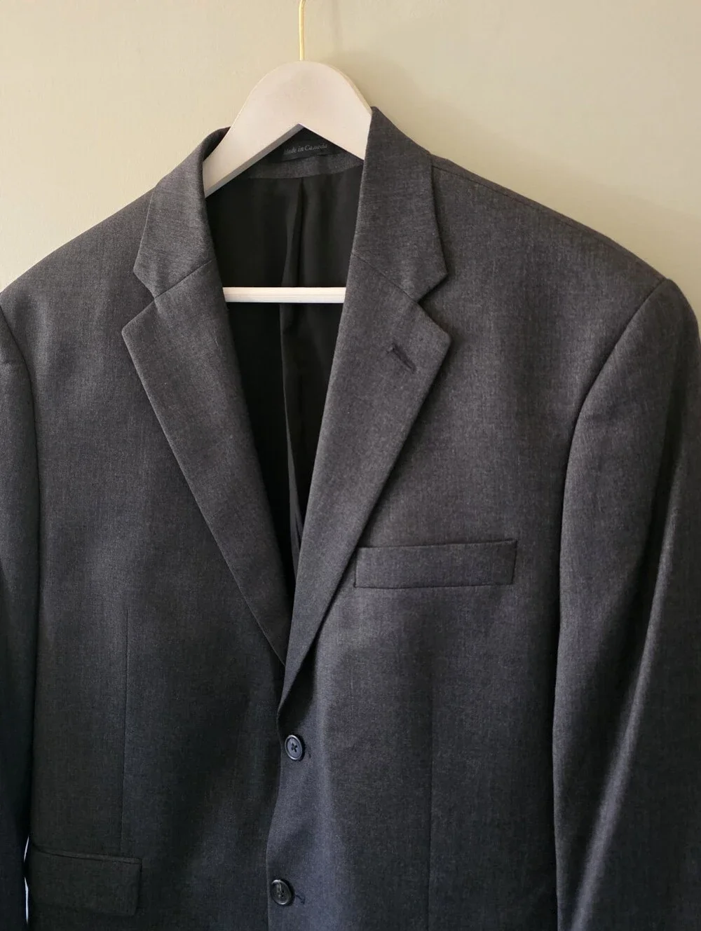 Lauren Ralph Lauren 44S Old Money Modern Academic Formal Office Gray Wool Blazer